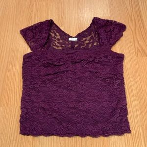 Lace crop top💜